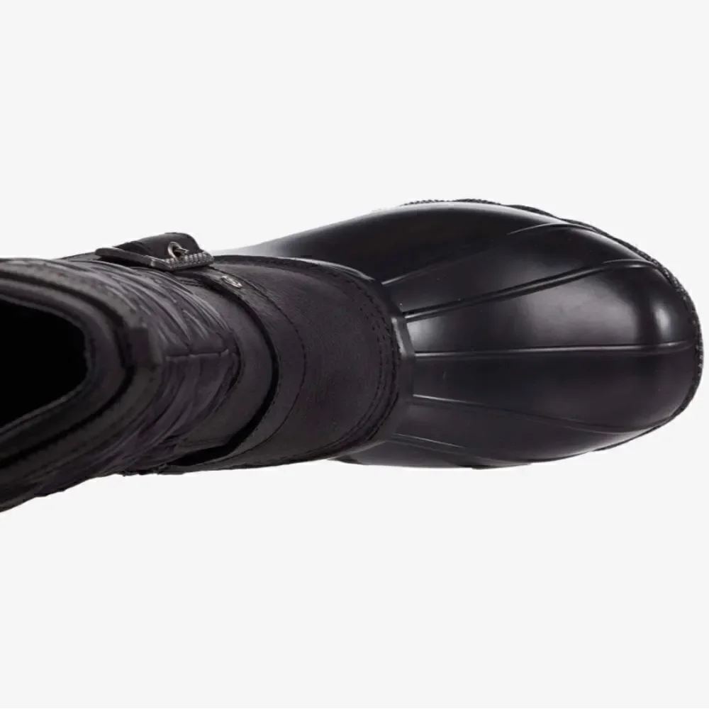 Sperry Saltwater Tall Buckle Nylon Quilt black size 5